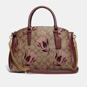 Coach Carryall In Signature Canvas With Desert Tulip Print